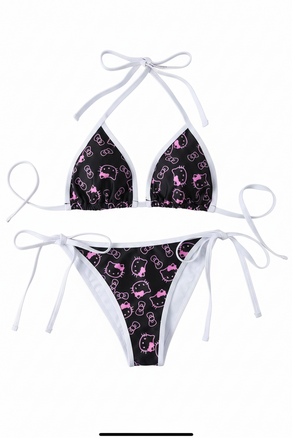 Hello Kitty Pink/Black Bathing Suit