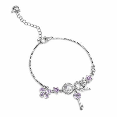 Sanrio Kuromi Sparkling Synthetic Zirconia Bracelet