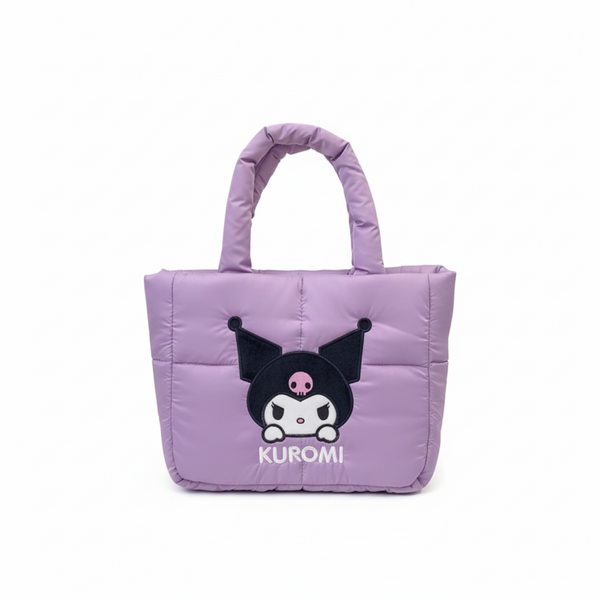 Kuromi Purple Large Capacity Purse with Fixed Strap, Cute Design, Durable &, Perfect For, Work, Shopping -  Sturdy Construction