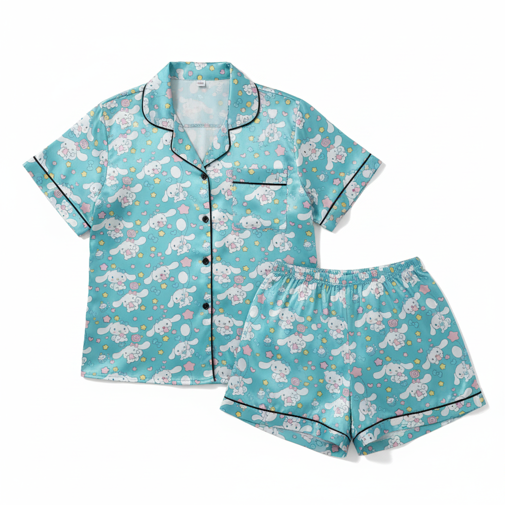 Cinnamoroll Heart Design Pajama Set